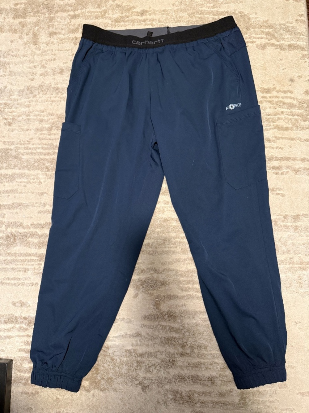Carhartt Force Navy Jogger Pants Women’s Petite Large PL C54106 Workwear